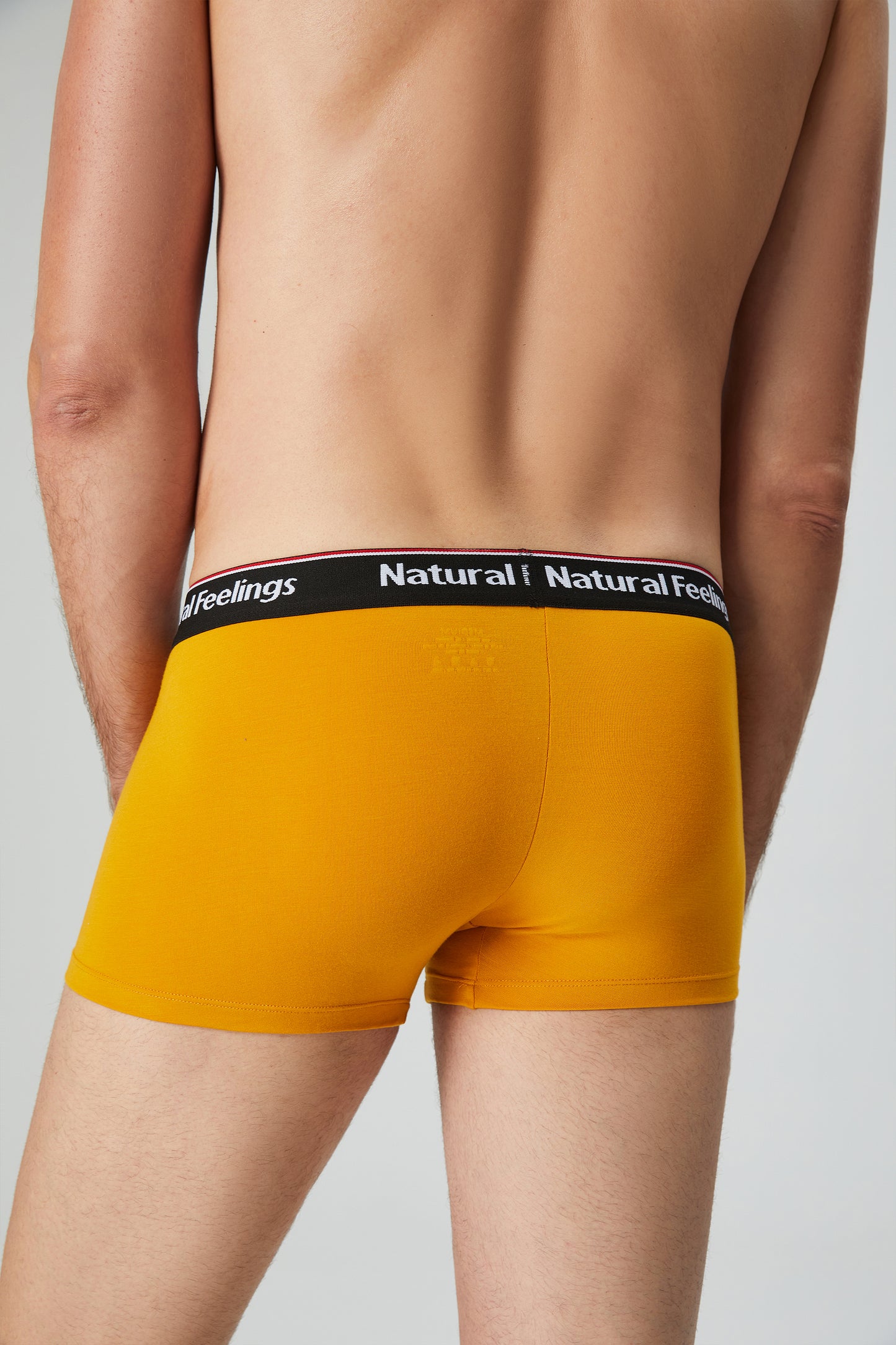 Natural Feelings Men's Underwear Boxer Briefs Soft Modal Breathable Underwear for Men 4 Pack