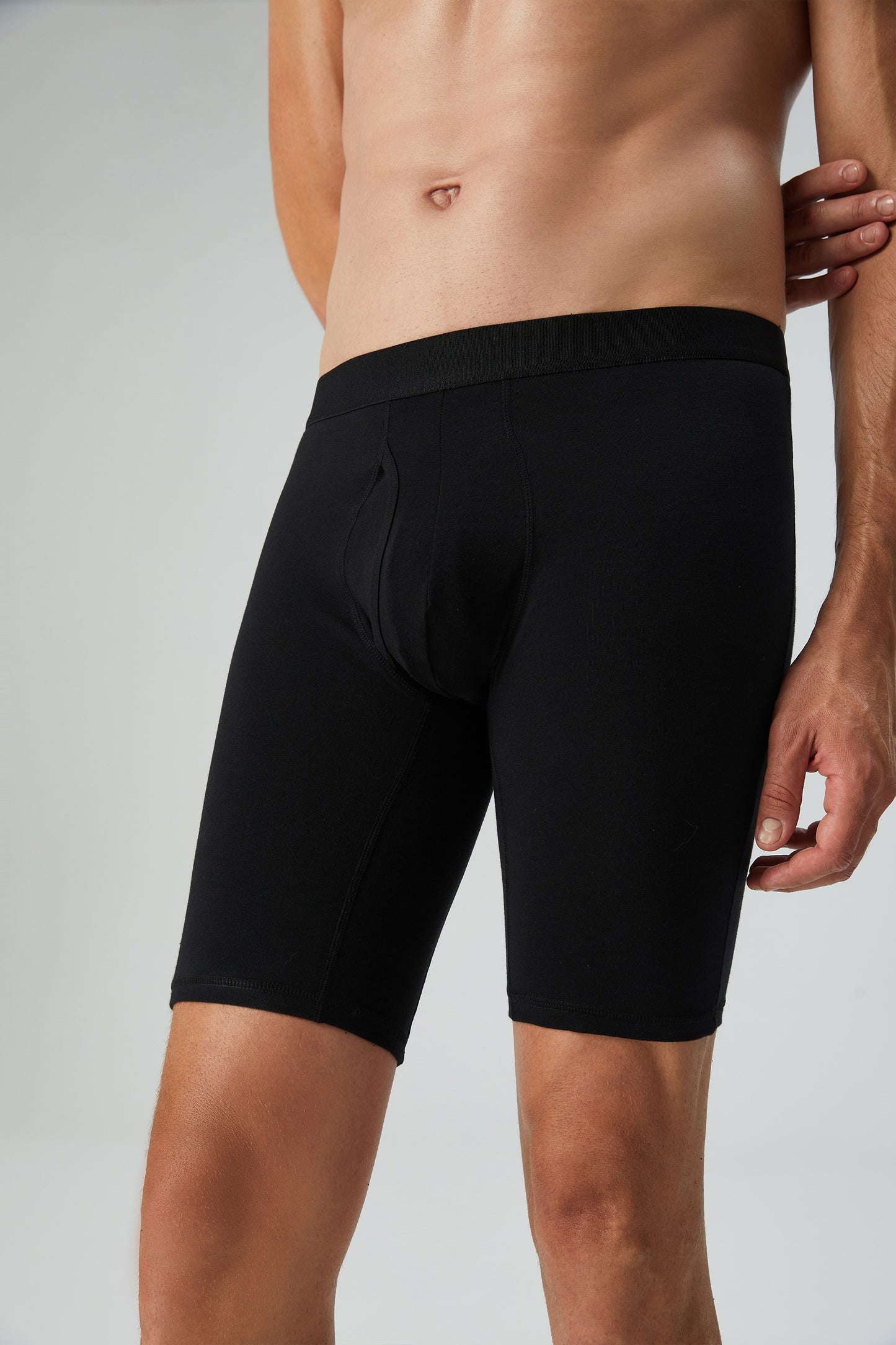 Natural Feelings Mens Underwear Modal Boxer Briefs 9 Inch Long Leg Boxer Briefs for Men Pack