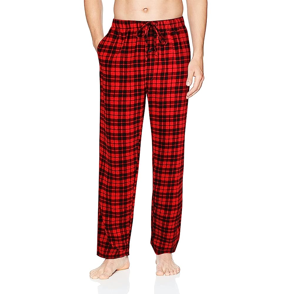 Natural Feelings Men's Woven Sleep Pajama Pant Men Flannel Pajama Pants Cotton Sleep Pant Lounge Sleepwear Pants with Pockets