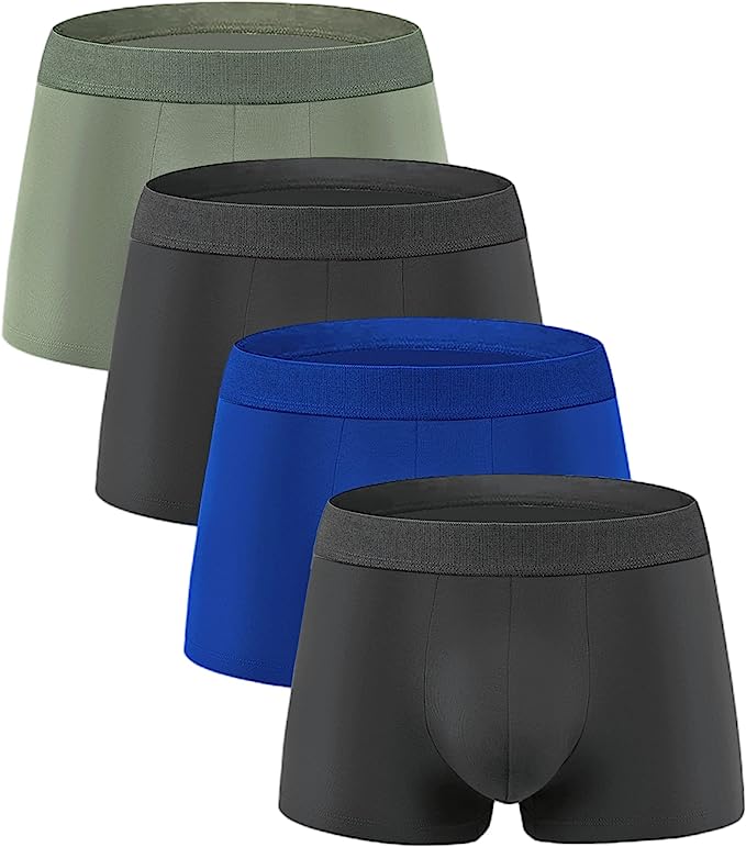 Natural Feelings Mens Underwear Boxers for Men Soft Rayon Mens Boxers Briefs Multipack Short Leg