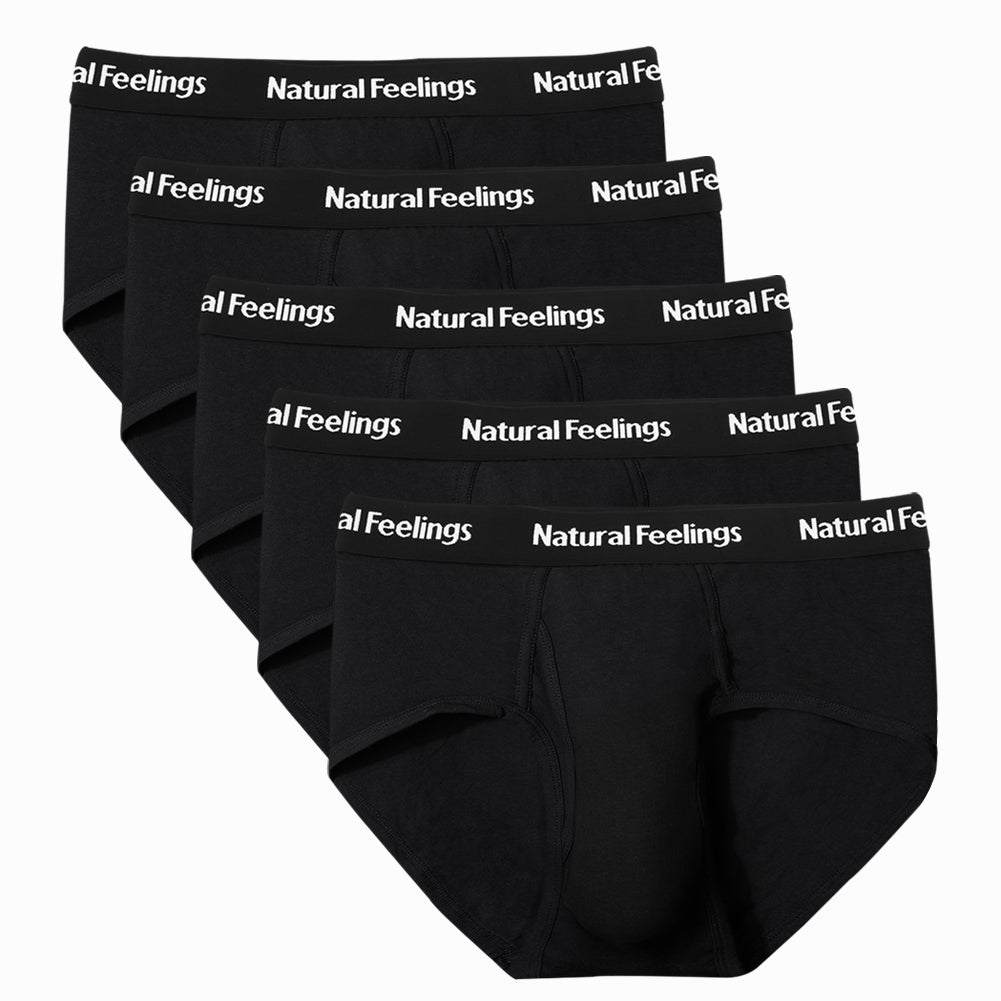 Natural Feelings Mid-rise Cotton Briefs Mens Underwear Men Pack with O