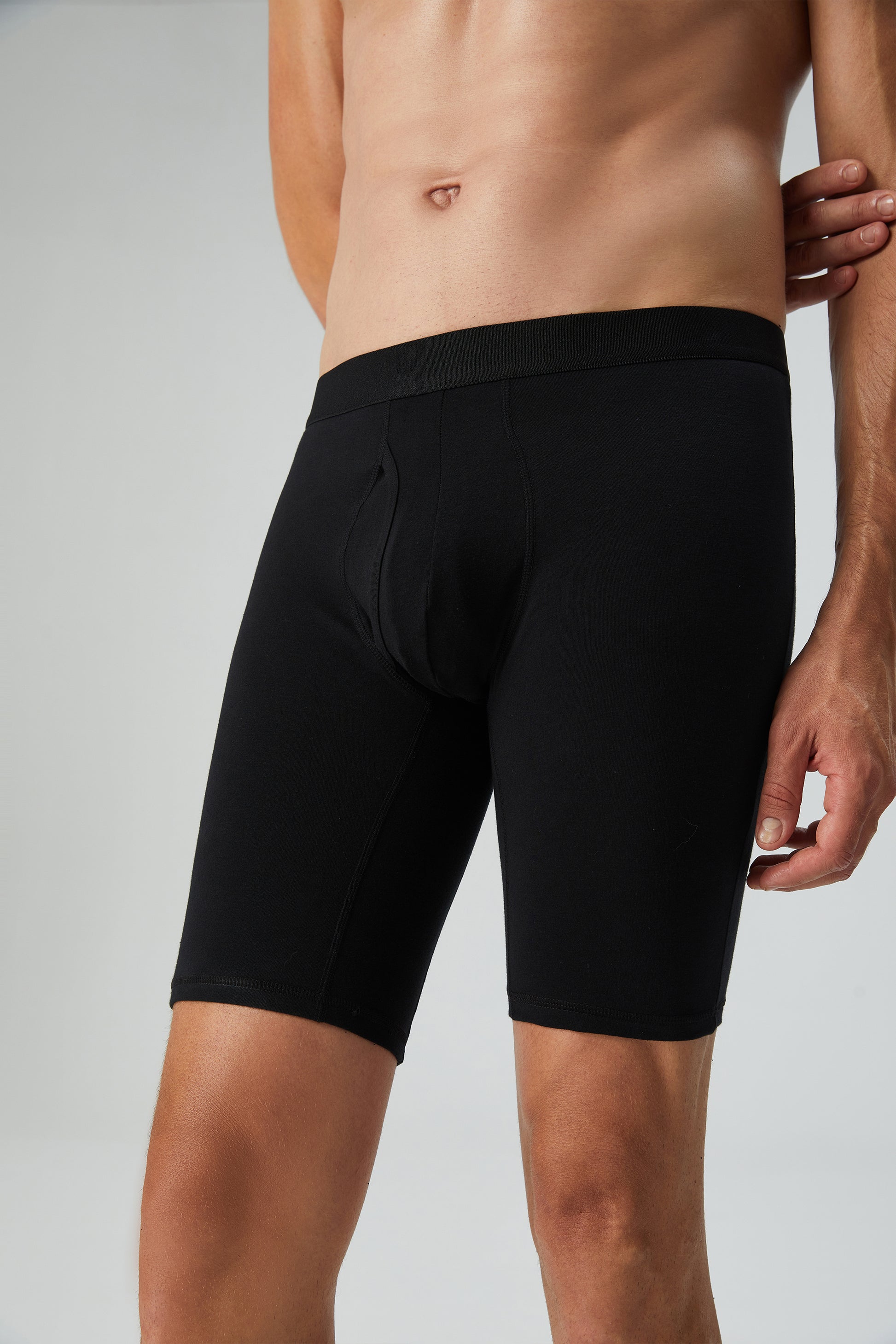 Natural Feelings Mens Underwear Modal Boxer Briefs 9 Inch Long Leg Box